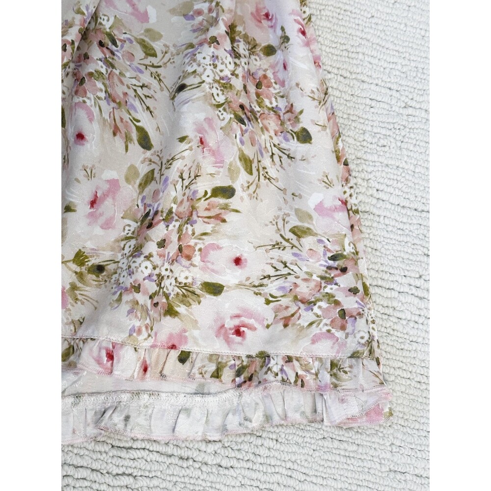 FOR LOVE & LEMONS Holland Mini Dress Women’s XS Pink Floral Coquette Romantic - Picture 13 of 16